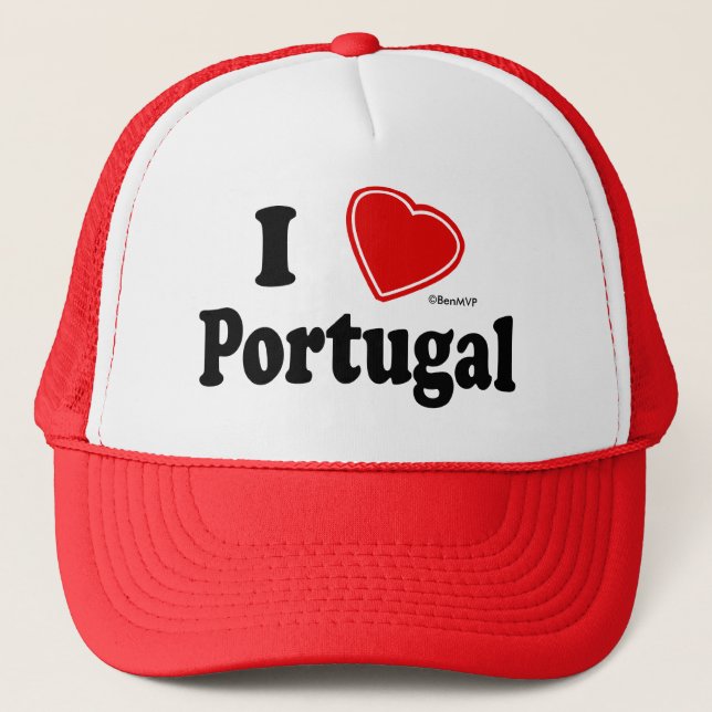 I Love Portugal Trucker Hat (Front)