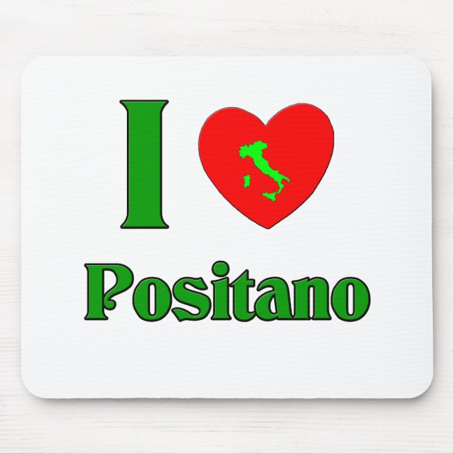 I Love Positano Italy Mouse Mat (Front)