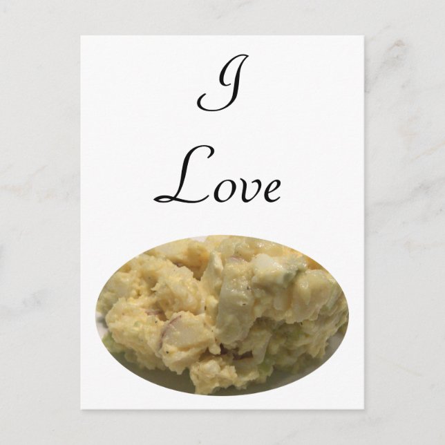 I Love Potato Salad Postcard (Front)