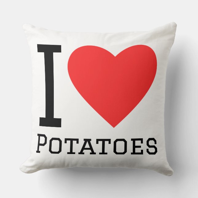 i love potatoes cushion (Front)