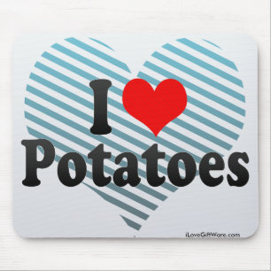 I Love Potatoes Mouse Mat