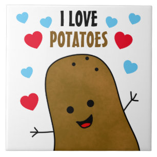 I Love Potatoes Tile