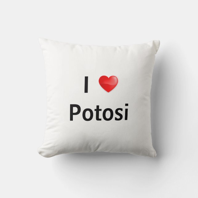 I love Potosi Cushion (Front)