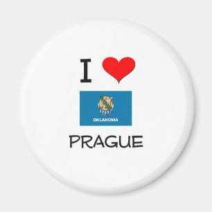 I Love Prague Oklahoma Magnet