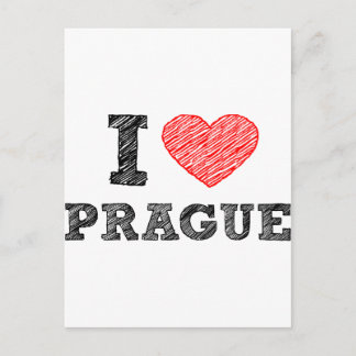 I Love Prague Postcard