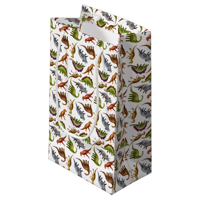 I Love Prehistoric Dinosaurs Gift Bag (Front Angled)