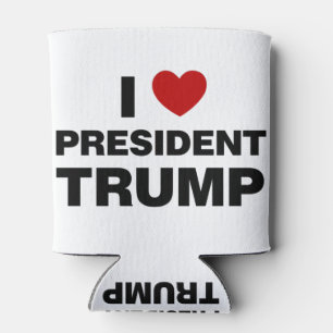 I Love President Trump Heart Can Cooler