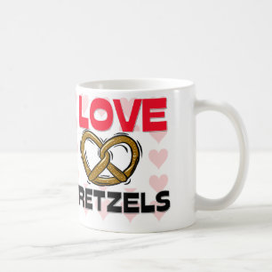 I Love Pretzels Coffee Mug