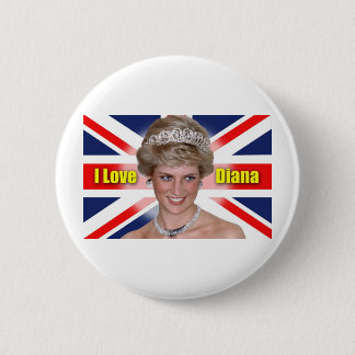 I Love Princess Diana 6 Cm Round Badge