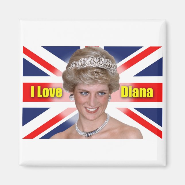 I Love Princess Diana Magnet (Front)