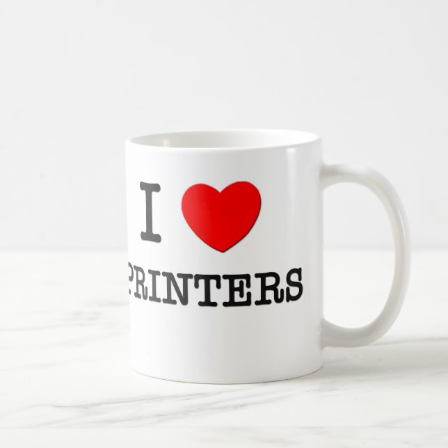 I Love Printers Coffee Mug (Right)