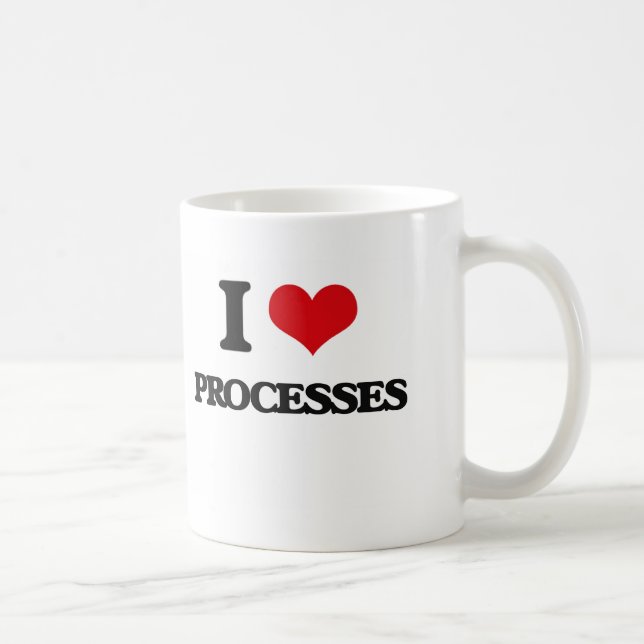 I Love Processes Coffee Mug (Right)