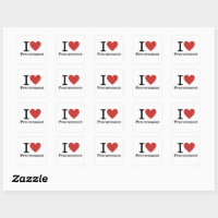 I ❤️ Love Procurement STICKER