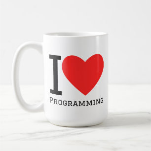 I love programming coffee mug