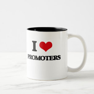 I Love Promoters Two-Tone Coffee Mug