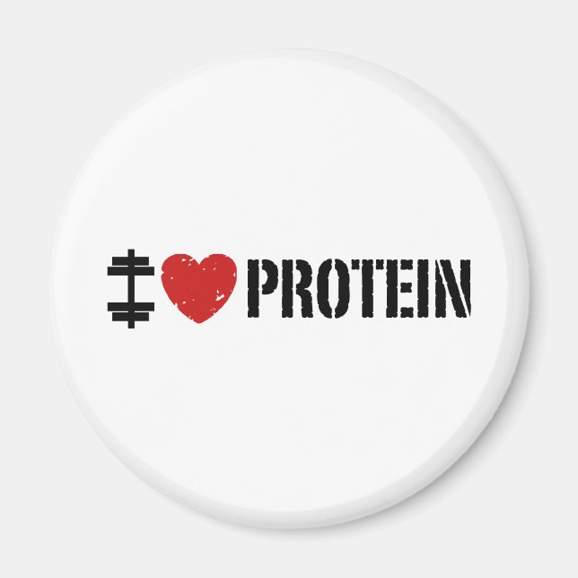 I Love Protein Magnet (Front)