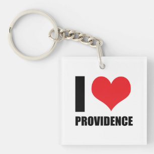 I love Providence Key Ring