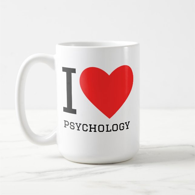 I love psychology  coffee mug (Left)