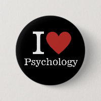 I ❤️ Love Psychology for Students/Faculty Pins