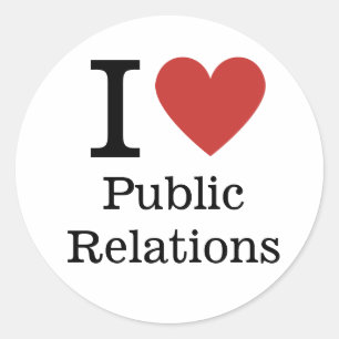 I ❤️ Love Public Relations Department STICKER