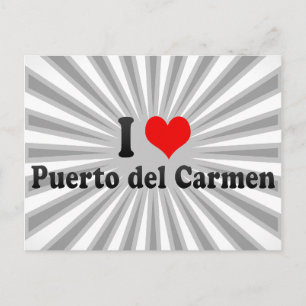 I Love Puerto del Carmen, Spain Postcard