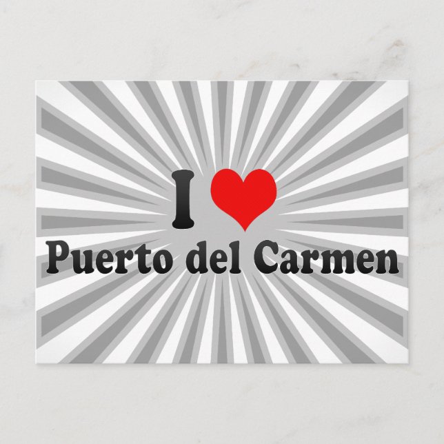 I Love Puerto del Carmen, Spain Postcard (Front)