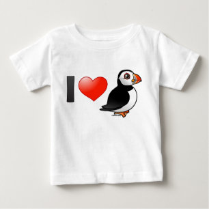 I Love Puffins Baby T-Shirt