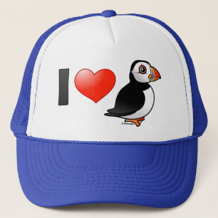 I Love Puffins Trucker Hat