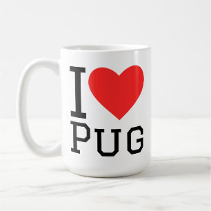 I love pug coffee mug