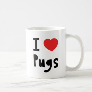 I Love pugs Coffee Mug