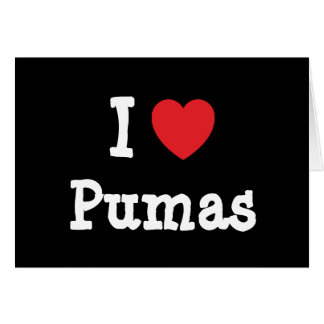 I love Pumas heart custom personalised