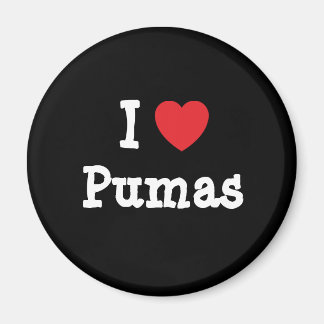 I love Pumas heart custom personalised Magnet