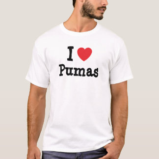 I love Pumas heart custom personalised T-Shirt