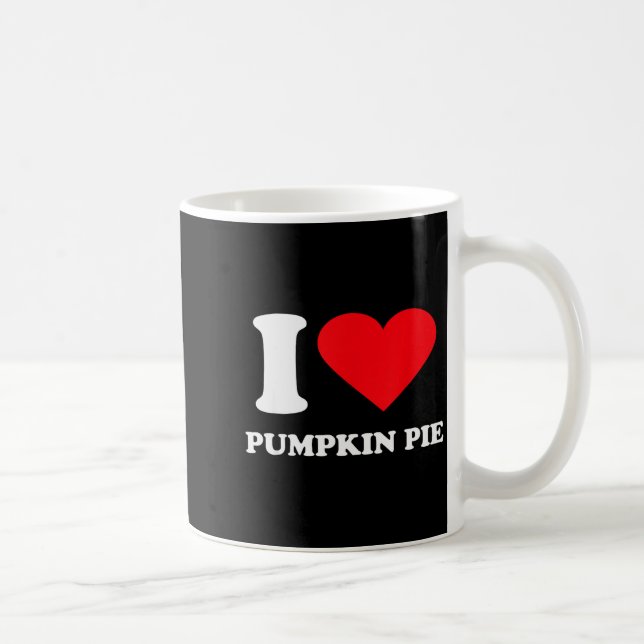 I Love Pumpkin E I Heart Pumpkin E  Coffee Mug (Right)