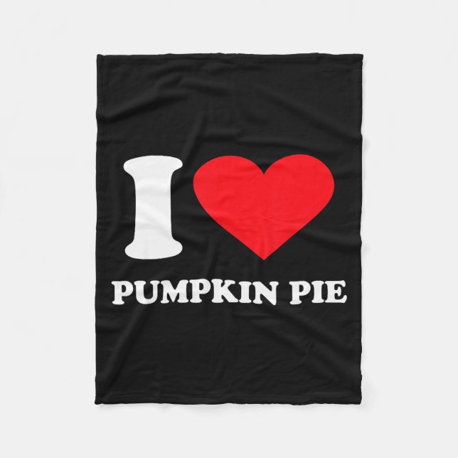 I Love Pumpkin E I Heart Pumpkin E  Fleece Blanket (Front)