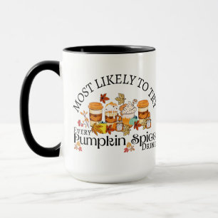 I Love Pumpkin Spice Drinks Mug