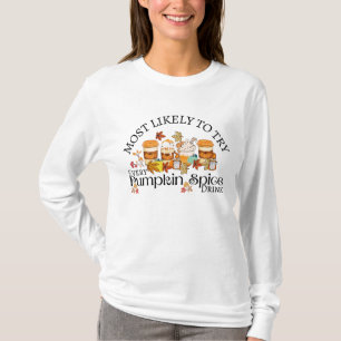 I Love Pumpkin Spice Drinks Woman's Long Sleeve T-Shirt