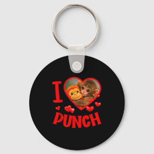 I love punch cute baby monkey punch key ring