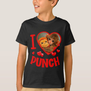 I love punch cute baby monkey punch T-Shirt