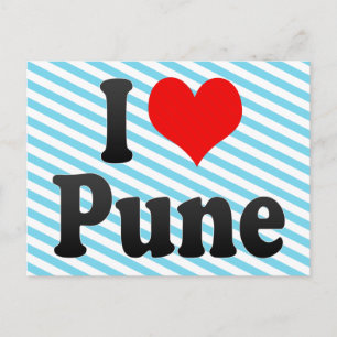 I Love Pune, India Postcard