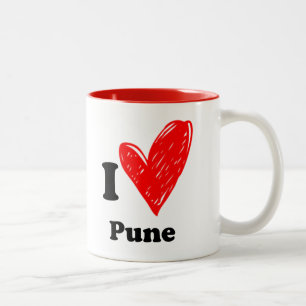 I love Pune Two-Tone Coffee Mug