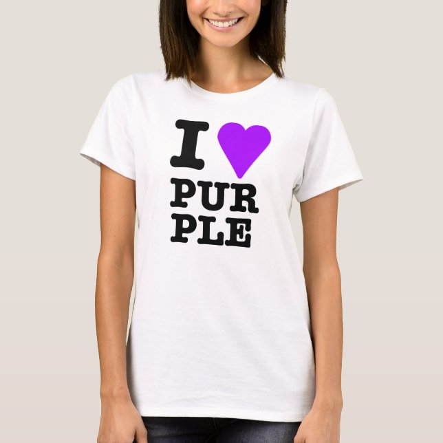 I love purple T-Shirt (Front)