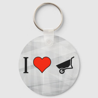 I Love Pushing A Wheelbarrow Key Ring