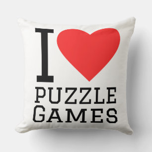 I love puzzle games cushion