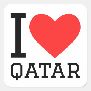 I love qatar square sticker