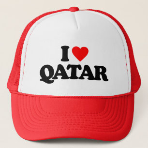 I LOVE QATAR TRUCKER HAT