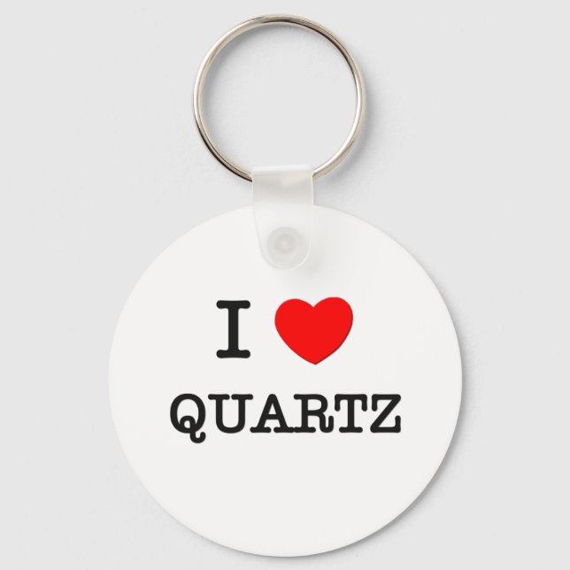 I Love Quartz Key Ring (Front)