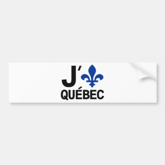 I Love Quebec Bumper Sticker