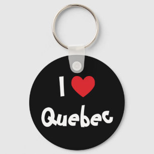I Love Quebec Key Ring