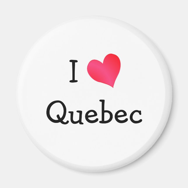 I Love Quebec Magnet (Front)